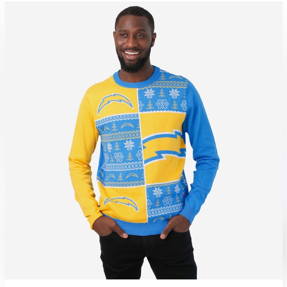 NFL chargers nwt coco Blue and Yellow Men's Sweater 2 XL